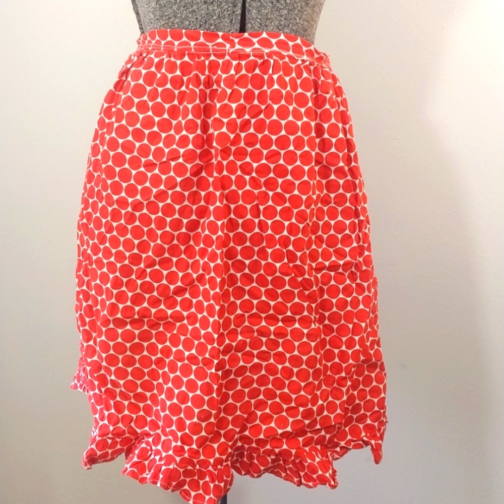 Red Polka Dot Apron Half Apron